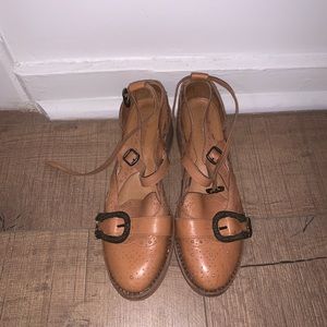 FreePeople strappy flats